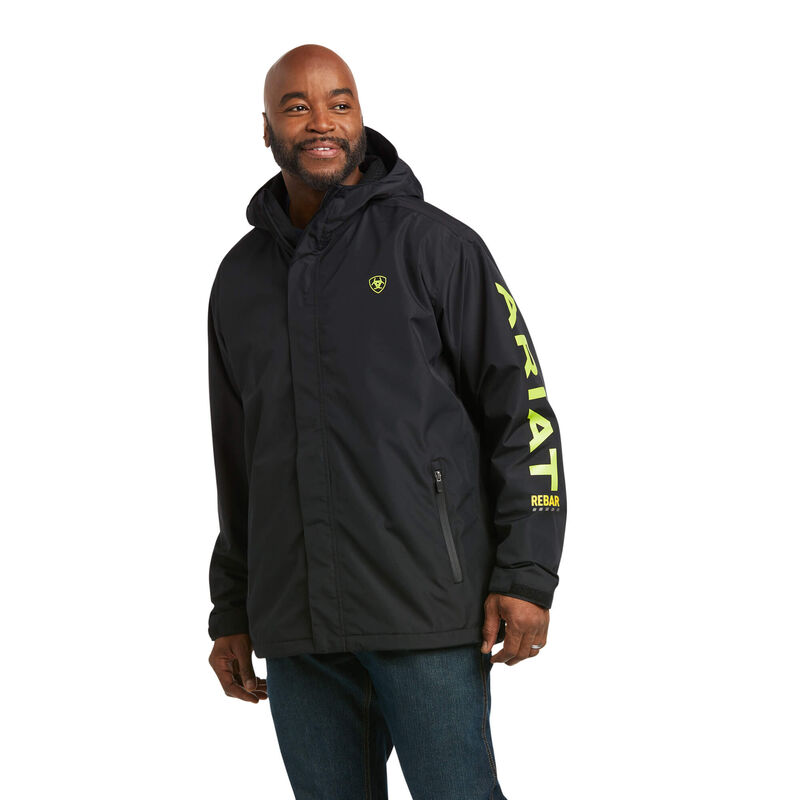 Ariat Jacke Herren - Rebar Stormshell Logo Waterproof Schwarz ( PMFXQ-7198 )